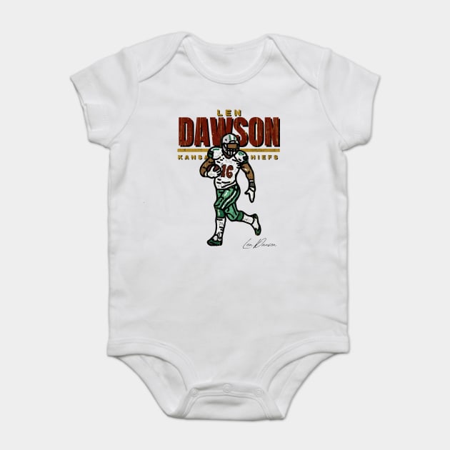 Len Dawson artwork Baby Bodysuit by Draw One Last Breath Horror 